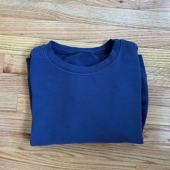 Daily Drills Tops - Daily Drills Navy Cropped Sleeve Crew